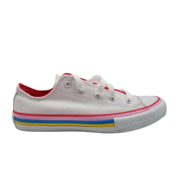 Converse Chuck Taylor All Star Stripe Outsole Junior Sneaker Shoes Size 1 - Picture 1 of 10